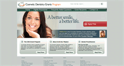 Desktop Screenshot of cosmeticdentistrygrants.org